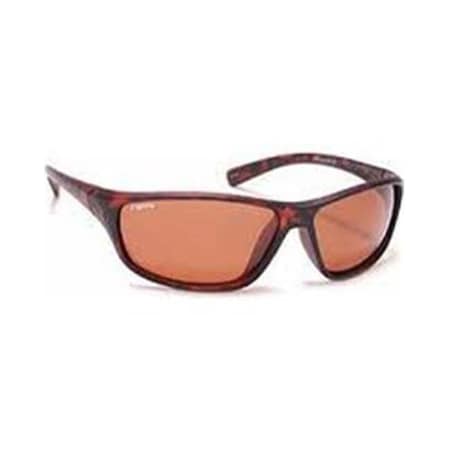 Coyote Eyewear 680562076042 P-38 Polarized Sport Sunglasses; Matte Tortoise & Brown